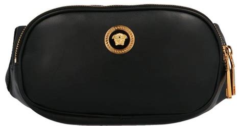 versace medusa fanny pack|Versace black label purses.